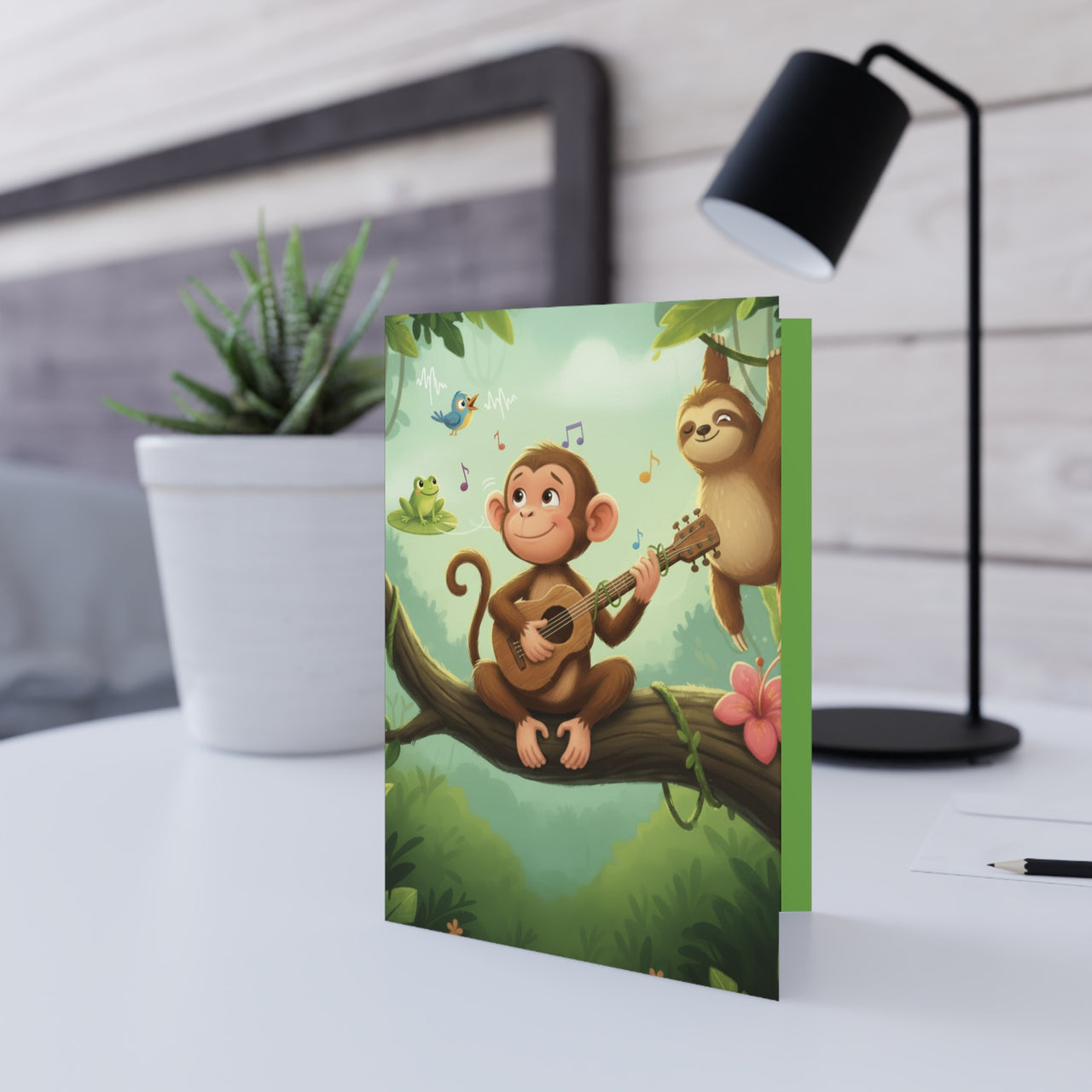 Milo's Guitar by Magic Music Kids Greeting Card